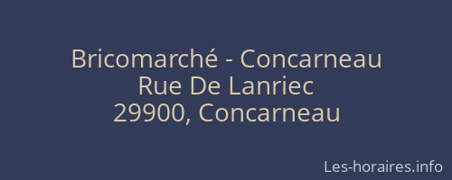 Bricomarché - Concarneau