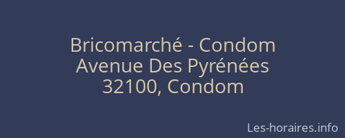 Bricomarché - Condom