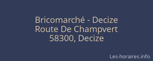 Bricomarché - Decize