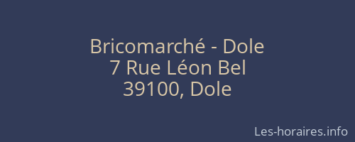 Bricomarché - Dole