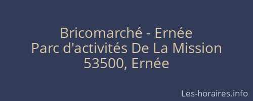 Bricomarché - Ernée