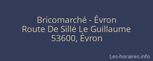 Bricomarché - Évron