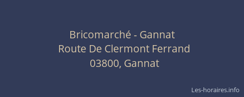 Bricomarché - Gannat