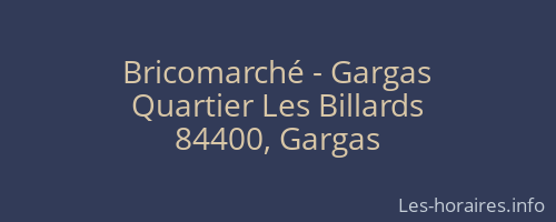 Bricomarché - Gargas