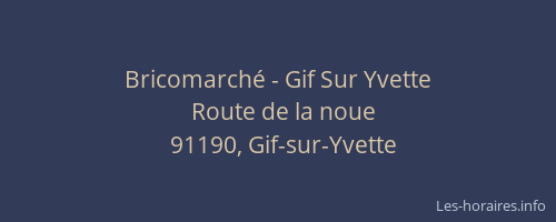 Bricomarché - Gif Sur Yvette