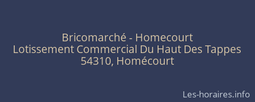 Bricomarché - Homecourt