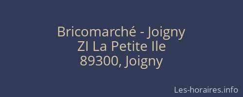 Bricomarché - Joigny