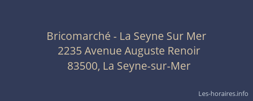 Bricomarché - La Seyne Sur Mer