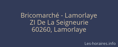 Bricomarché - Lamorlaye