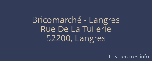 Bricomarché - Langres