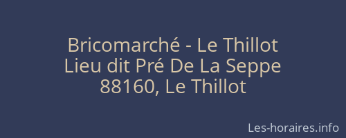 Bricomarché - Le Thillot