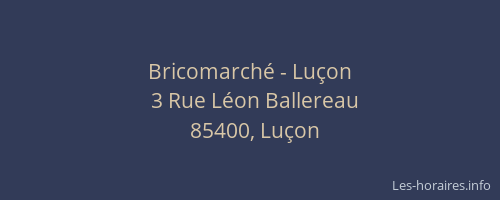 Bricomarché - Luçon