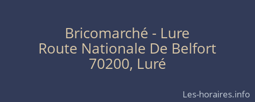 Bricomarché - Lure