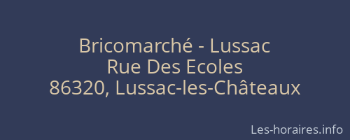 Bricomarché - Lussac