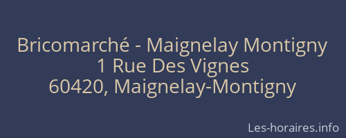 Bricomarché - Maignelay Montigny