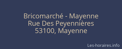 Bricomarché - Mayenne
