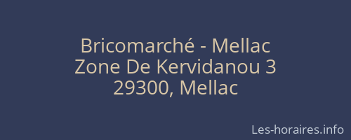 Bricomarché - Mellac