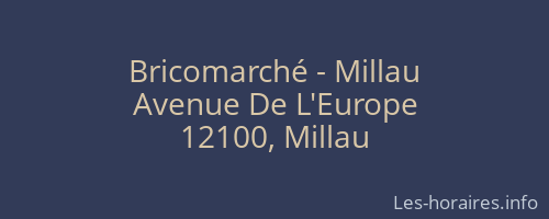 Bricomarché - Millau