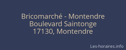 Bricomarché - Montendre