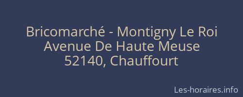 Bricomarché - Montigny Le Roi