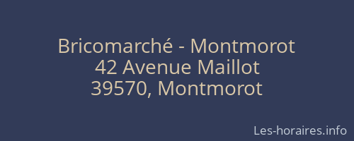 Bricomarché - Montmorot