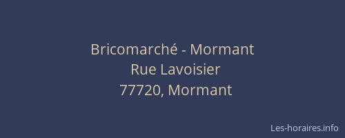 Bricomarché - Mormant