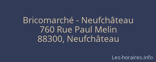 Bricomarché - Neufchâteau