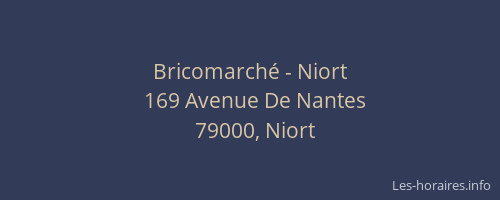 Bricomarché - Niort