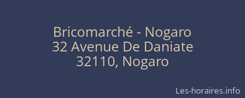 Bricomarché - Nogaro