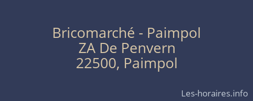 Bricomarché - Paimpol