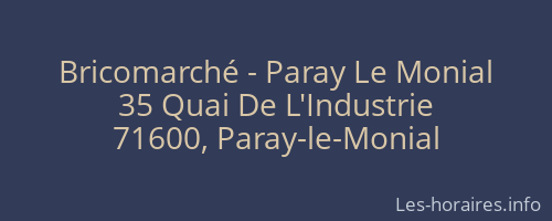 Bricomarché - Paray Le Monial