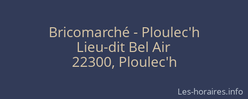 Bricomarché - Ploulec'h