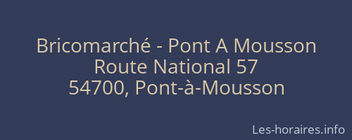 Bricomarché - Pont A Mousson