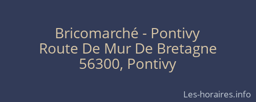 Bricomarché - Pontivy