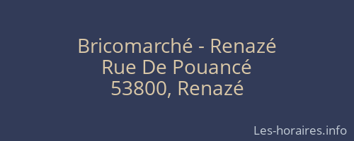 Bricomarché - Renazé