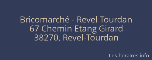 Bricomarché - Revel Tourdan