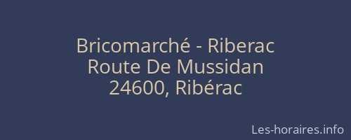Bricomarché - Riberac