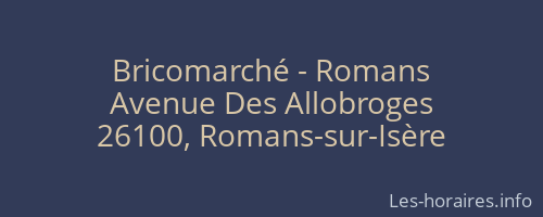 Bricomarché - Romans
