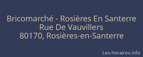 Bricomarché - Rosières En Santerre