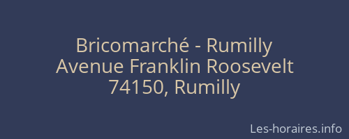 Bricomarché - Rumilly