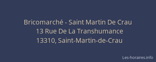 Bricomarché - Saint Martin De Crau