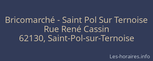 Bricomarché - Saint Pol Sur Ternoise