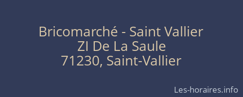 Bricomarché - Saint Vallier