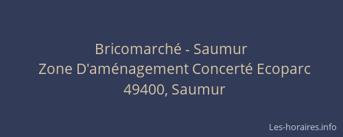 Bricomarché - Saumur