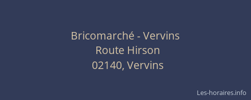 Bricomarché - Vervins