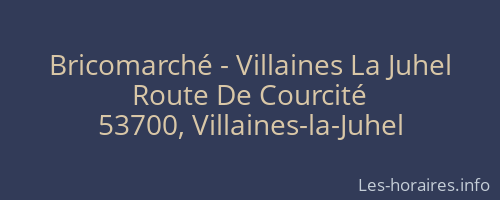 Bricomarché - Villaines La Juhel