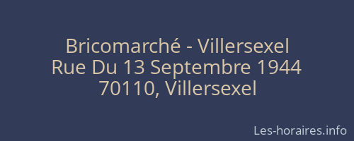Bricomarché - Villersexel