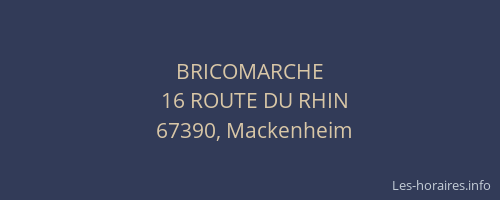 BRICOMARCHE