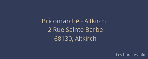 Bricomarché - Altkirch