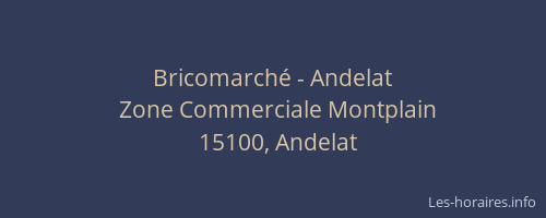 Bricomarché - Andelat